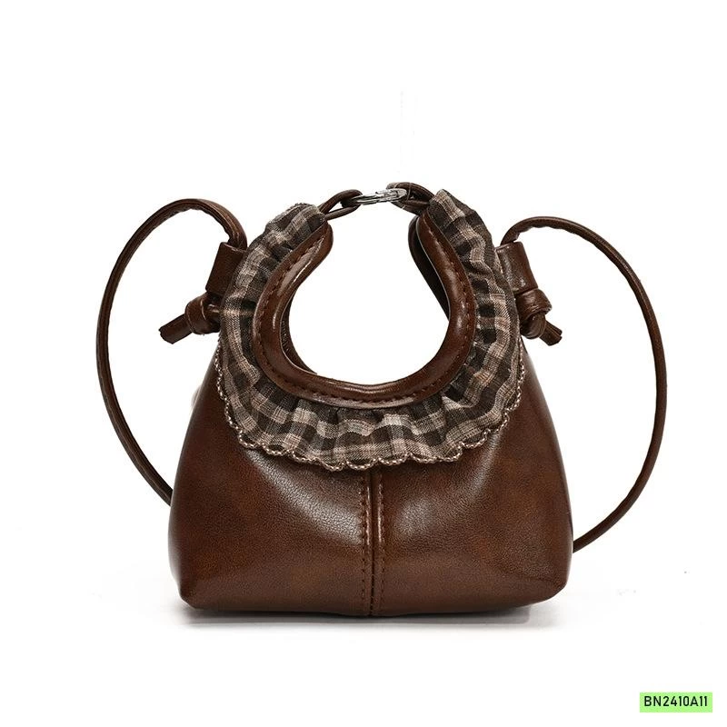 TÚI MINI VIỀN REN CARO