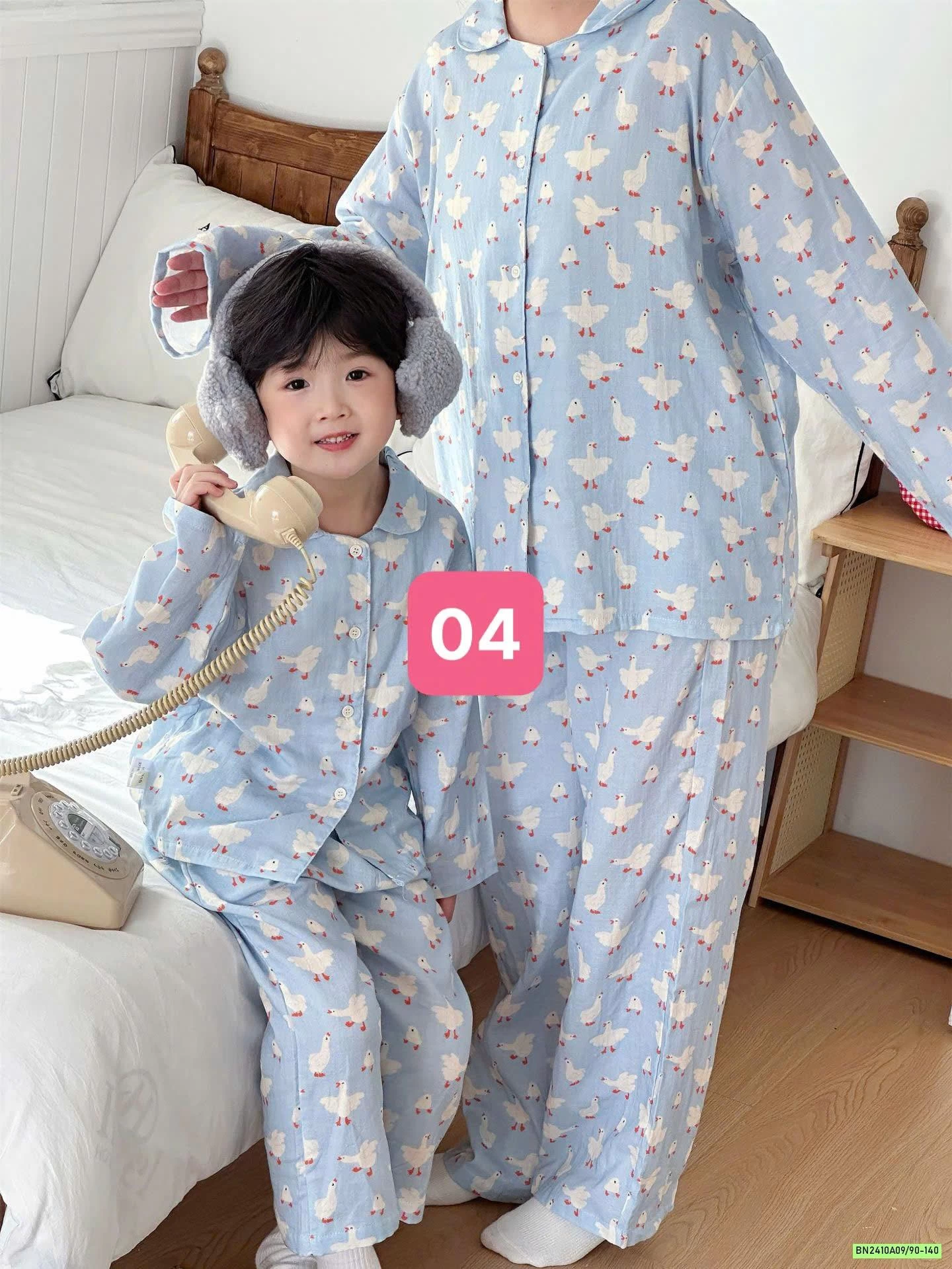 PIZAMA ĐŨI HONEY MẸ BÉ