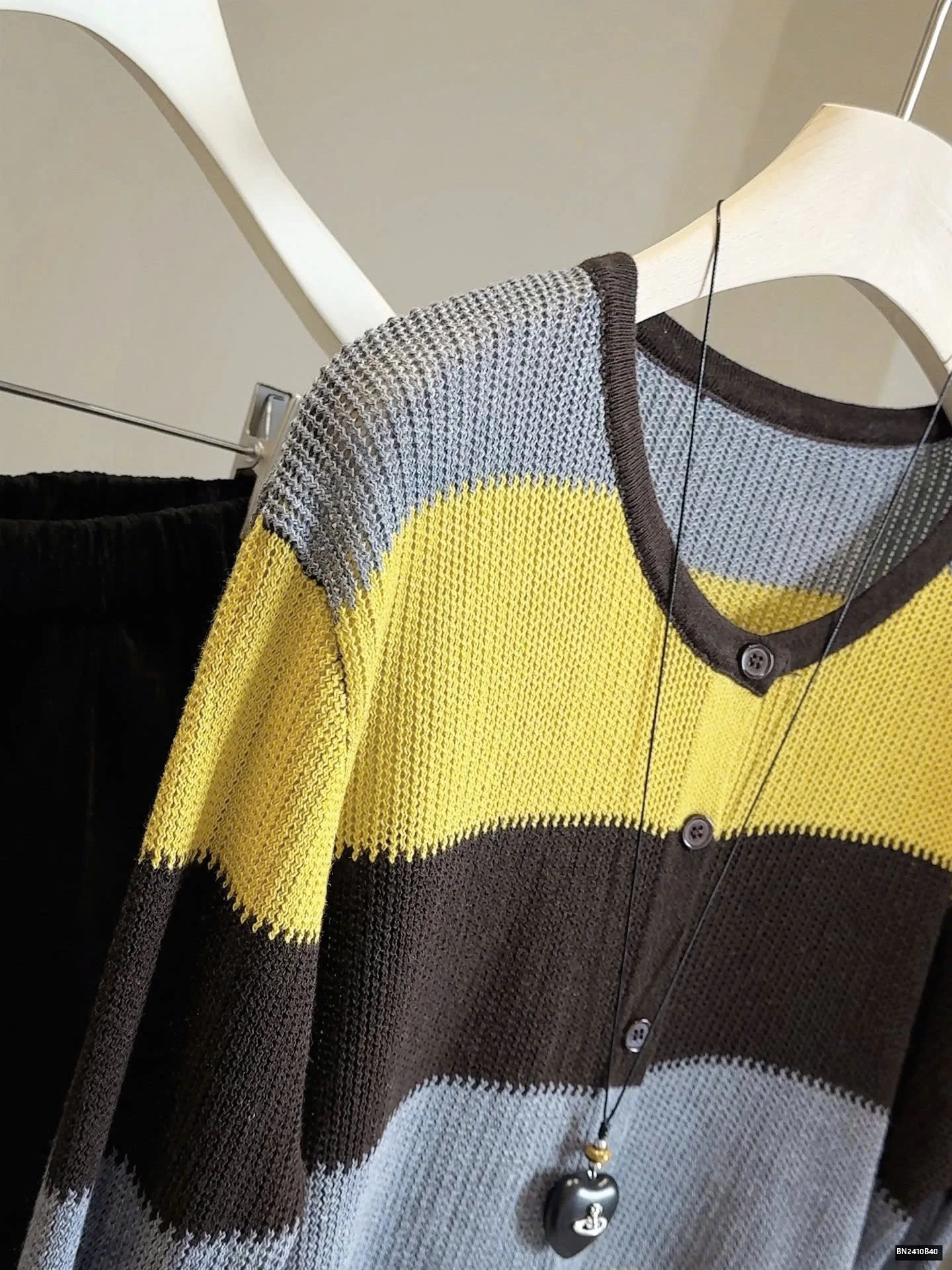 ÁO LEN DỆT PHỐI MÀU KẺ NGANG