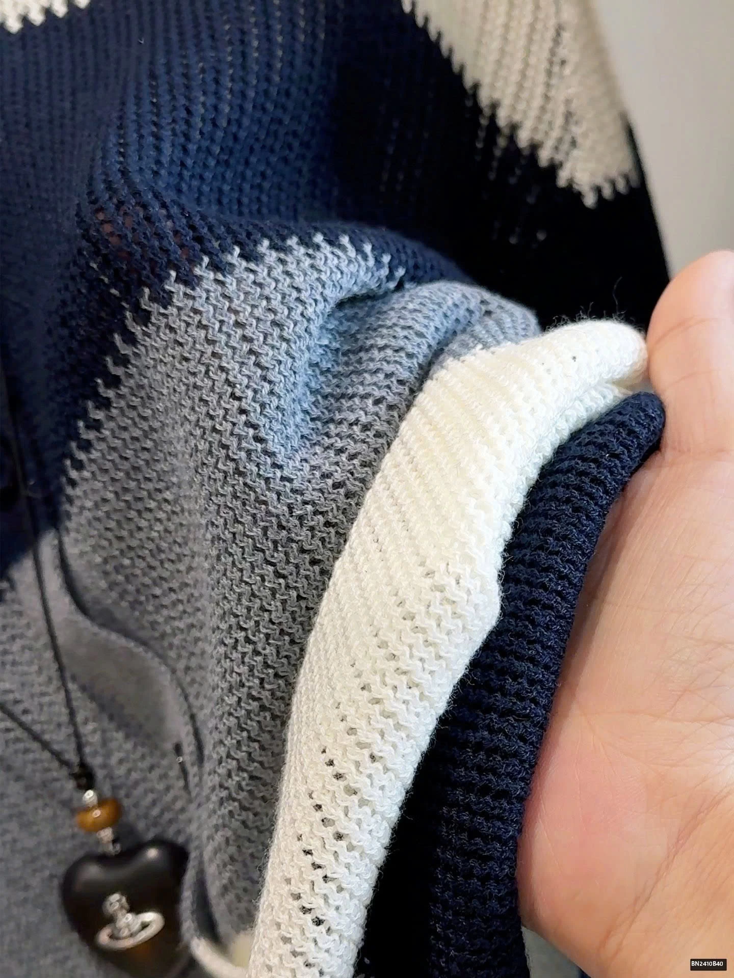 ÁO LEN DỆT PHỐI MÀU KẺ NGANG