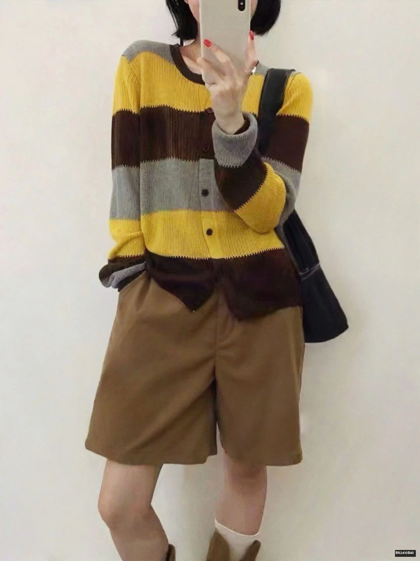 ÁO LEN DỆT PHỐI MÀU KẺ NGANG