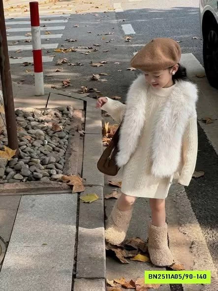 ĐẦM LEN LADY MIX KHOÁC LÔNG