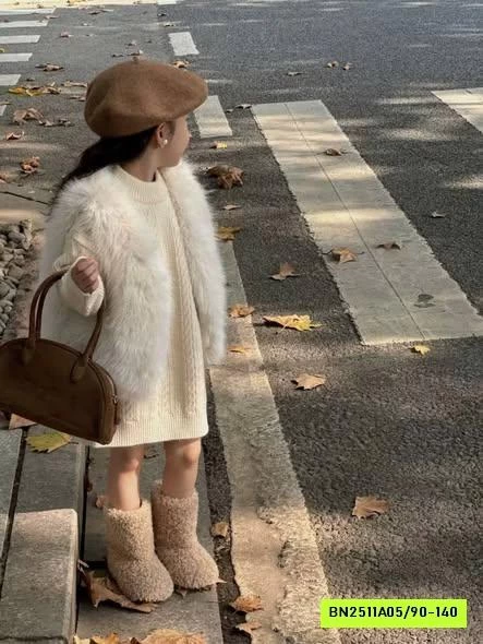 ĐẦM LEN LADY MIX KHOÁC LÔNG