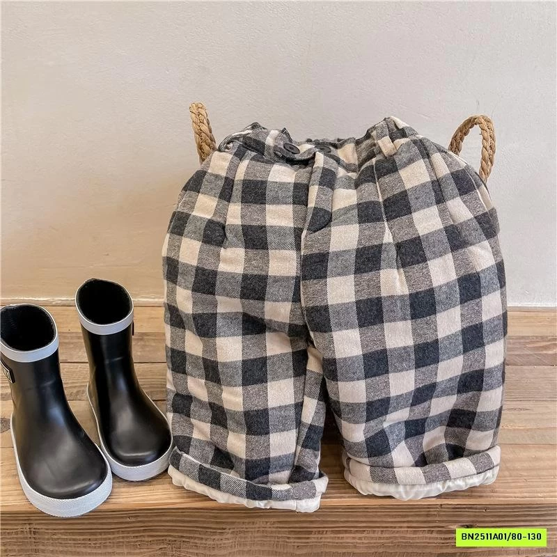 BAGGY NỈ CARO TRẦN BÔNG ADBABY