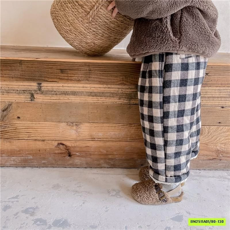 BAGGY NỈ CARO TRẦN BÔNG ADBABY