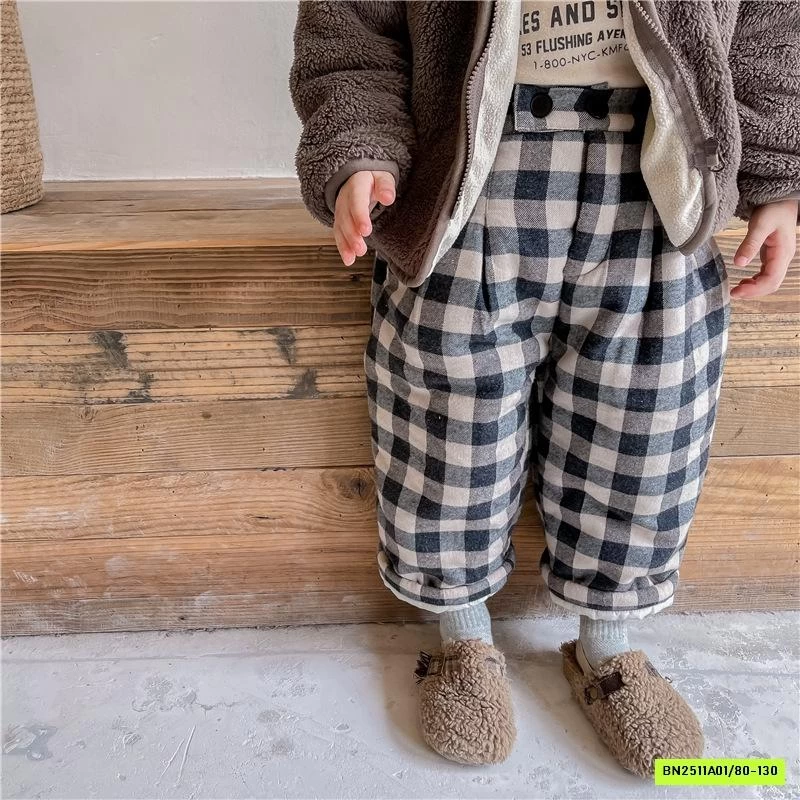 BAGGY NỈ CARO TRẦN BÔNG ADBABY