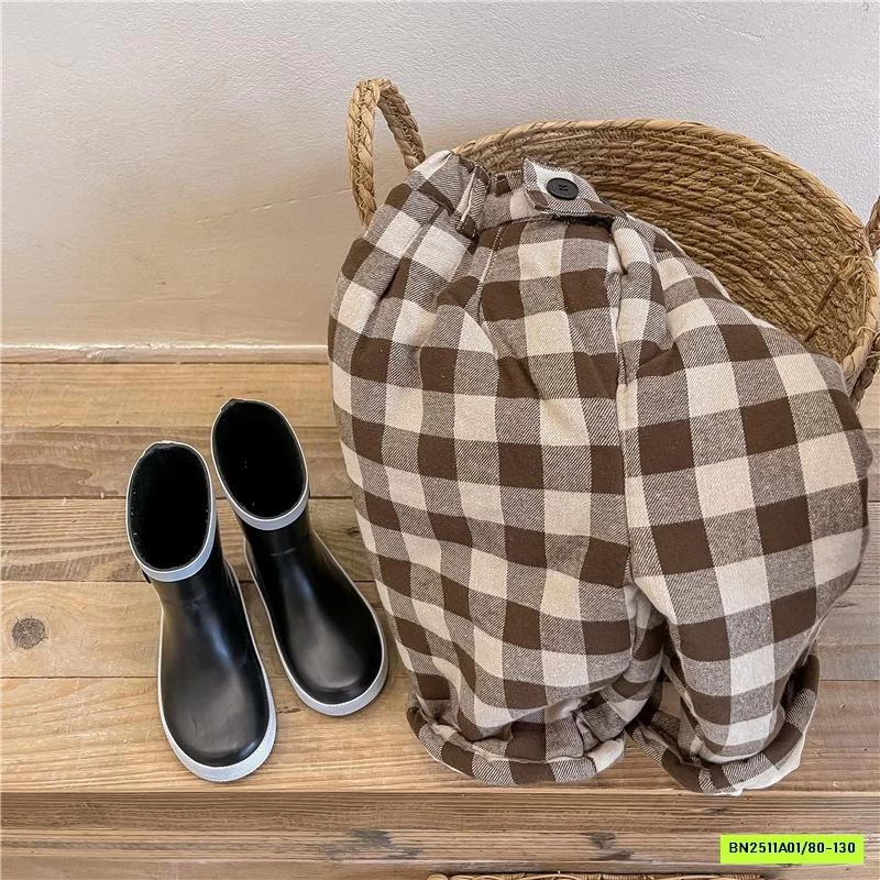 BAGGY NỈ CARO TRẦN BÔNG ADBABY