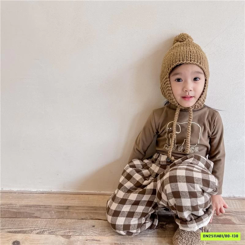 BAGGY NỈ CARO TRẦN BÔNG ADBABY