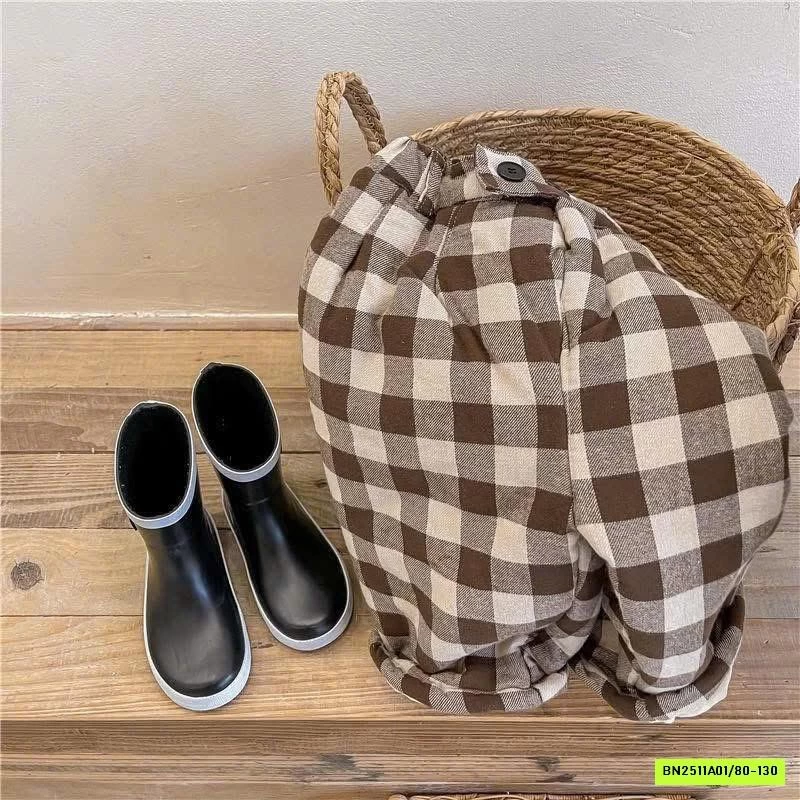 BAGGY NỈ CARO TRẦN BÔNG ADBABY