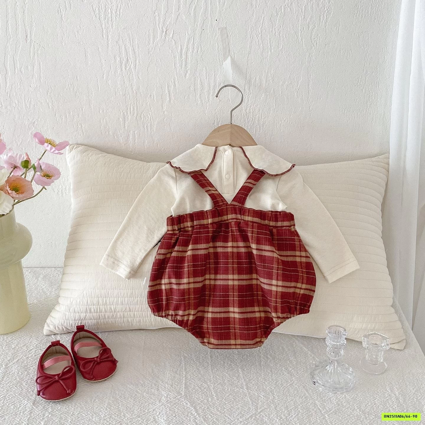 SÉT BODY YẾM CARO ĐỎ