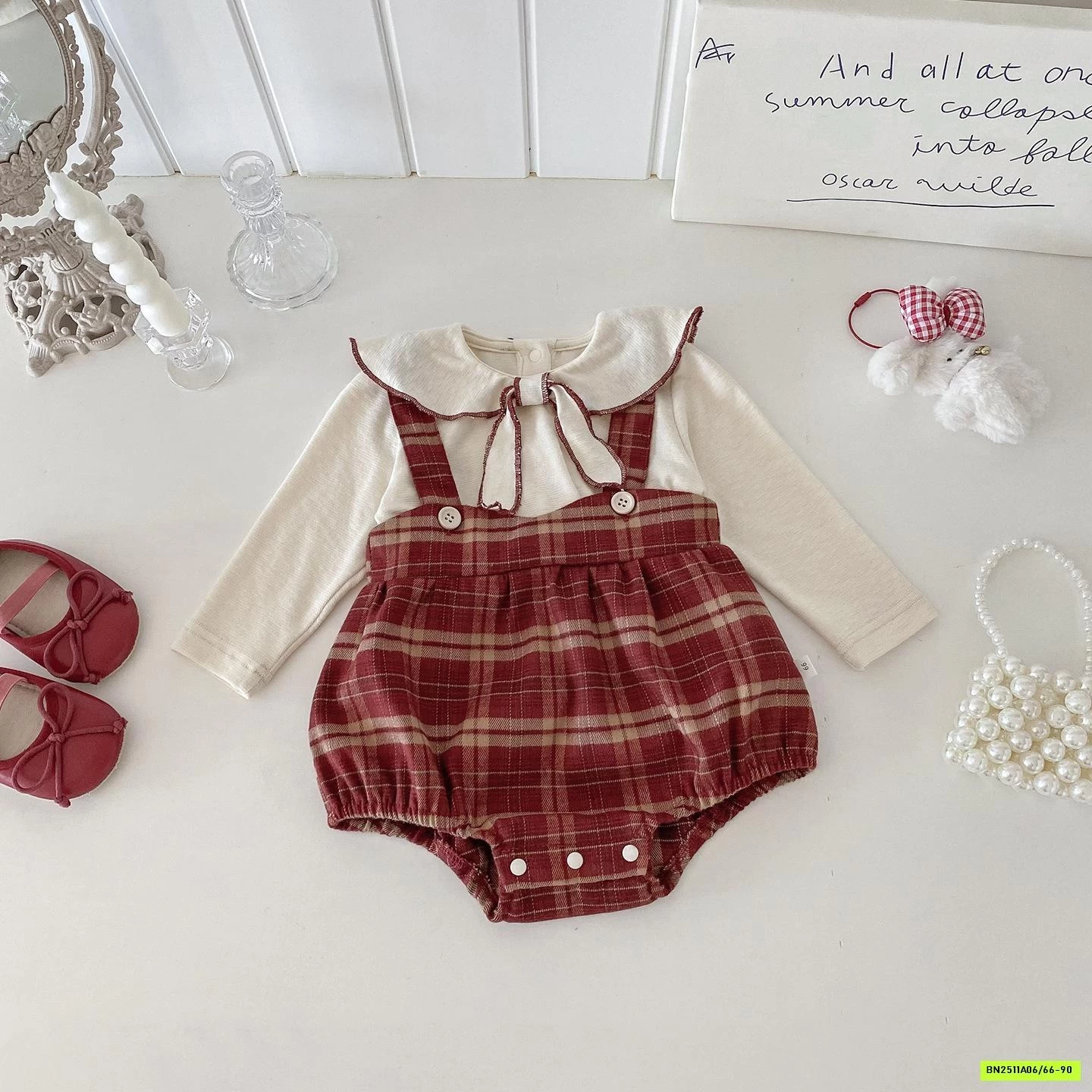 SÉT BODY YẾM CARO ĐỎ