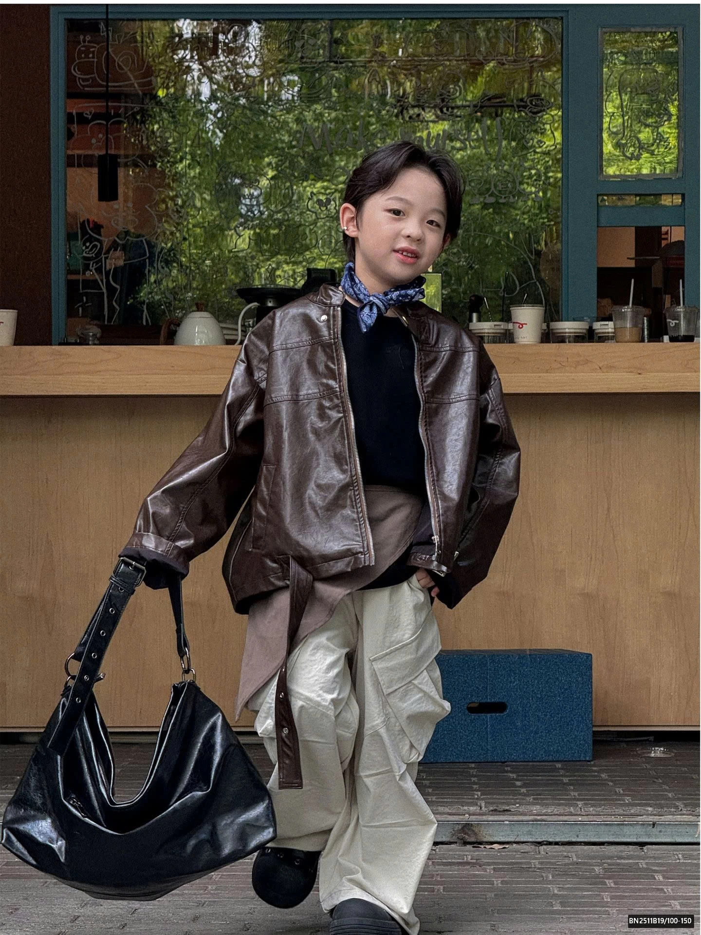 ÁO KHOÁC DA KÉO KHÓA CÁ TÍNH