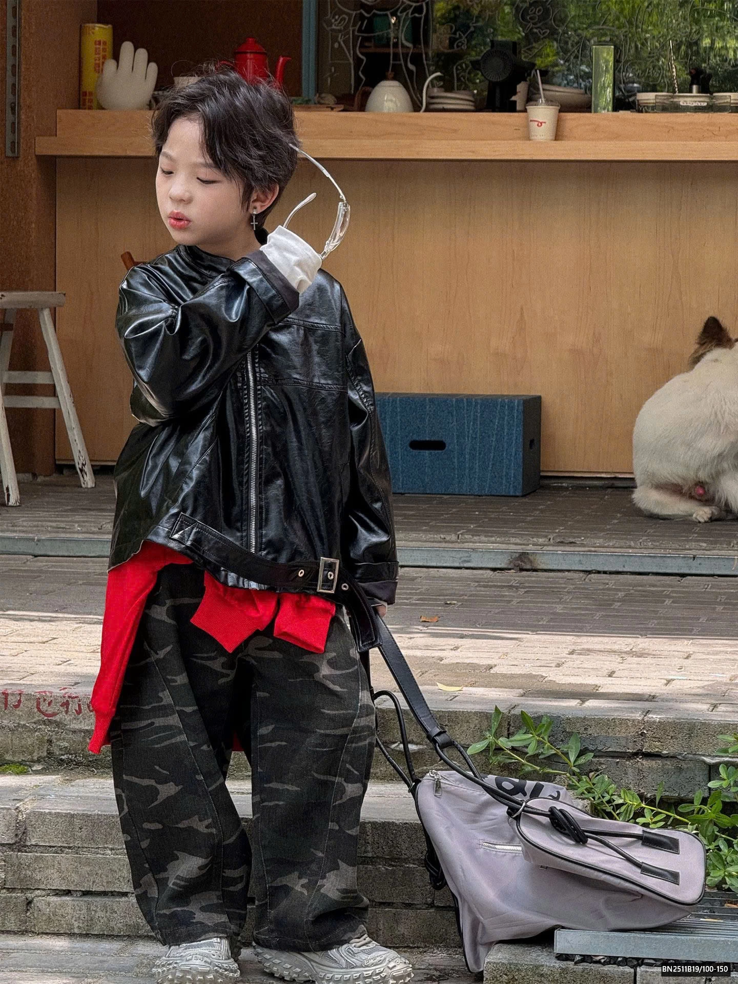 ÁO KHOÁC DA KÉO KHÓA CÁ TÍNH