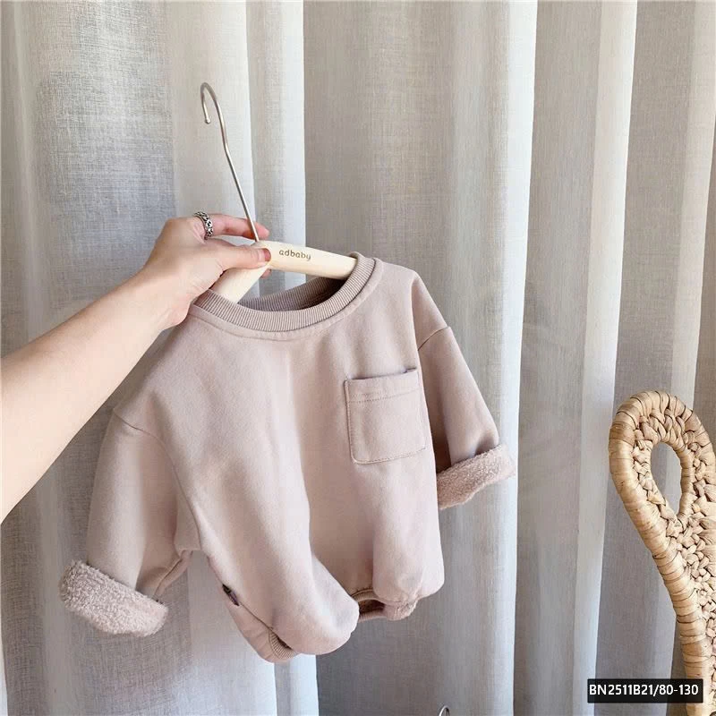 ÁO THUN TRƠN TRẦN LÔNG MÙA ĐÔNG TÚI NGỰC