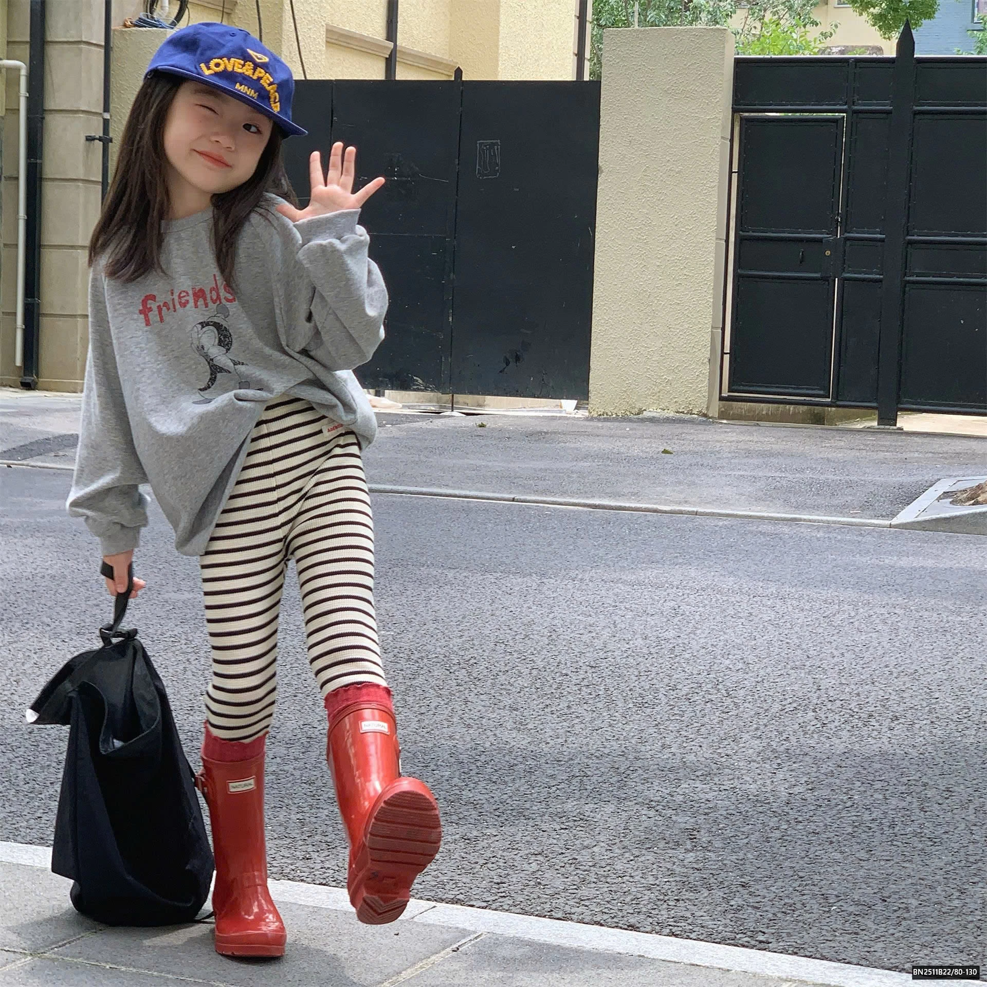 QUẦN LEGGING LEN KẺ NGANG ADBABY