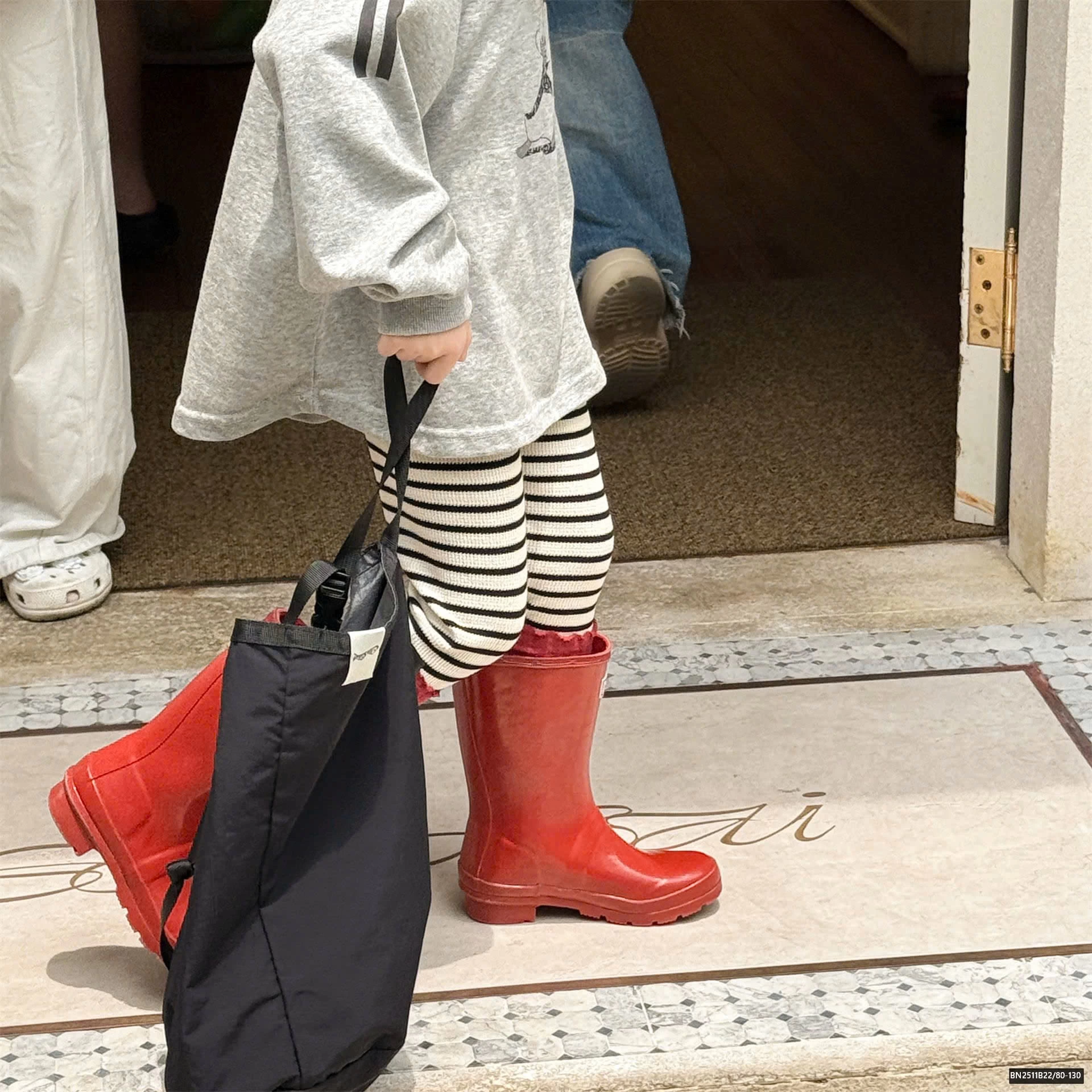 QUẦN LEGGING LEN KẺ NGANG ADBABY