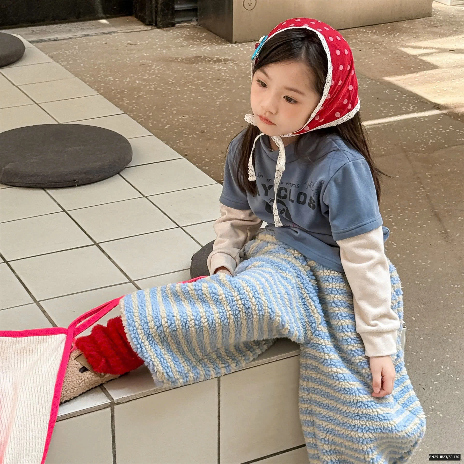 QUẦN LÔNG CỪU KẺ NGANG ADBABY