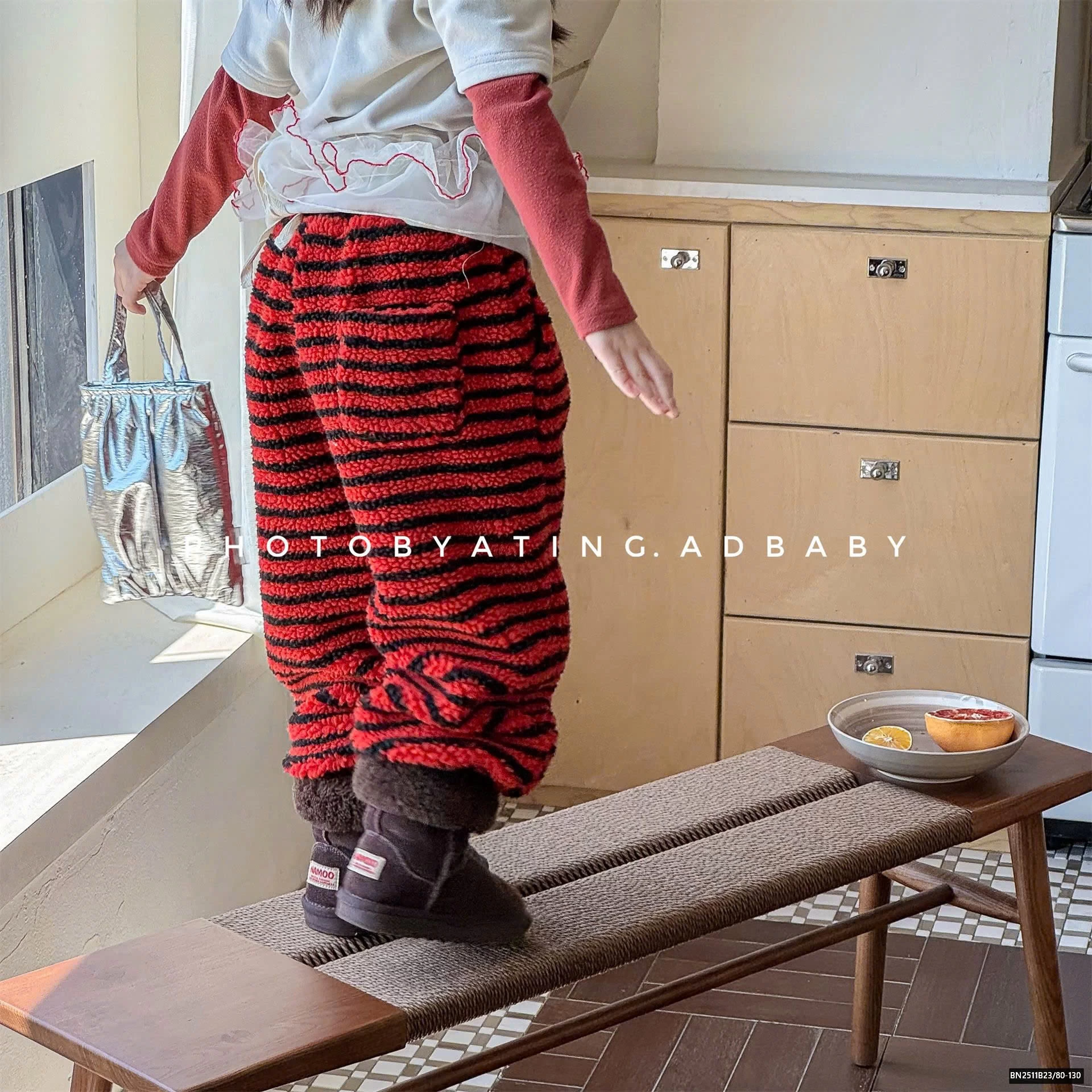 QUẦN LÔNG CỪU KẺ NGANG ADBABY