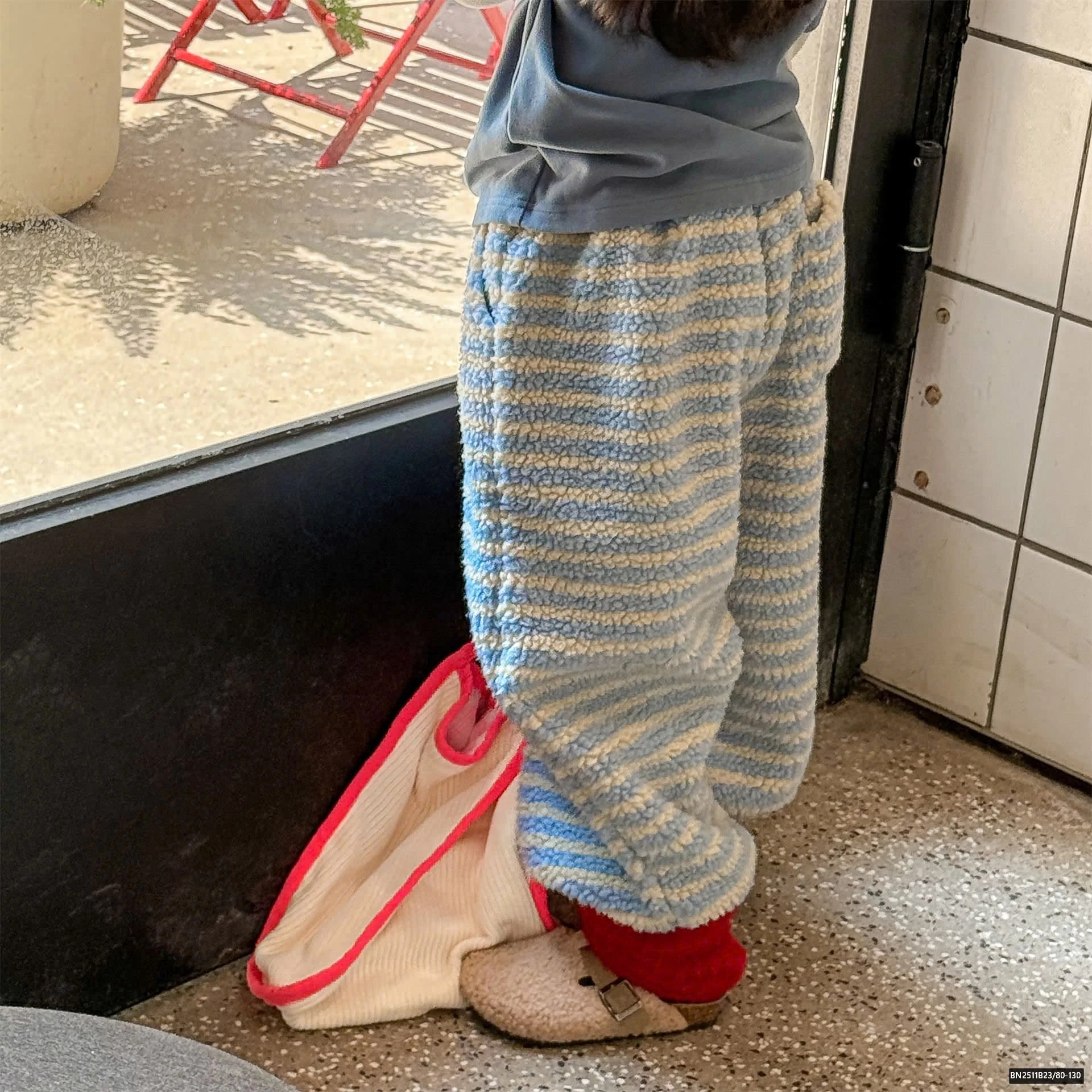 QUẦN LÔNG CỪU KẺ NGANG ADBABY