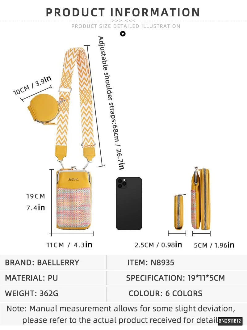 TÚI ĐEO VAI MINI BẢN ĐỨNG BAELLERRY
