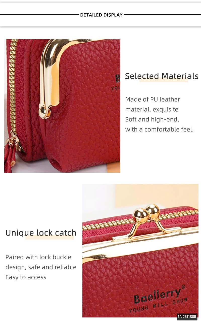 VÍ BAELLERRY NHIỀU NGĂN CẦM TAY