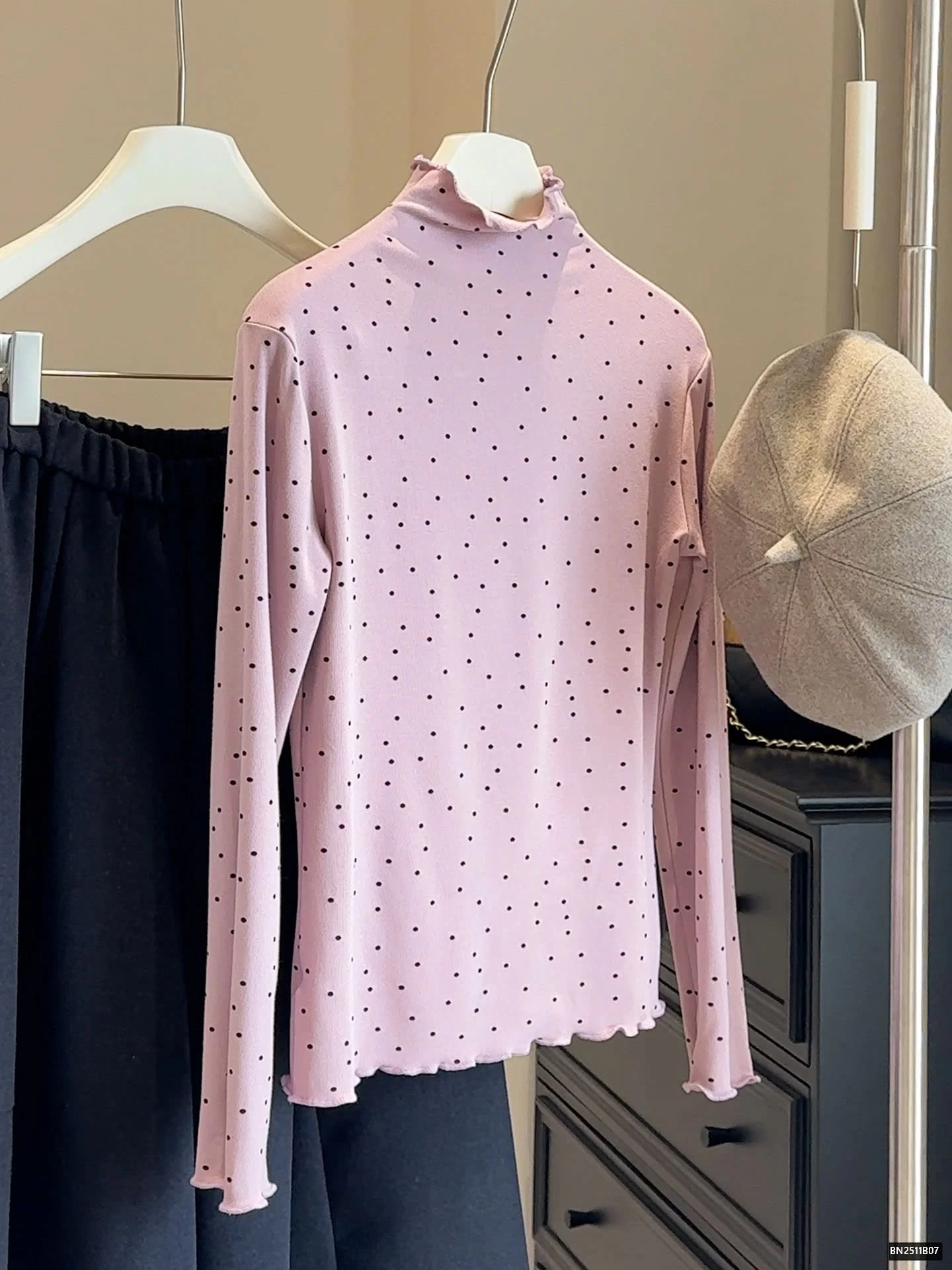 ÁO GIỮ NHIỆT CHẤM BI ANNA