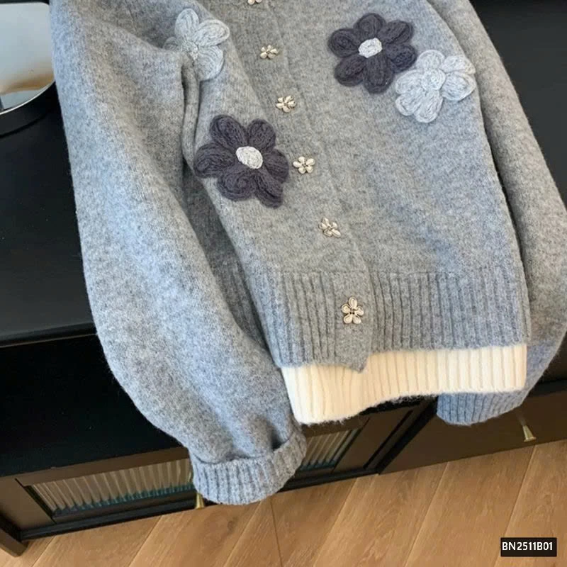 ÁO LEN XÁM HOA NỔI