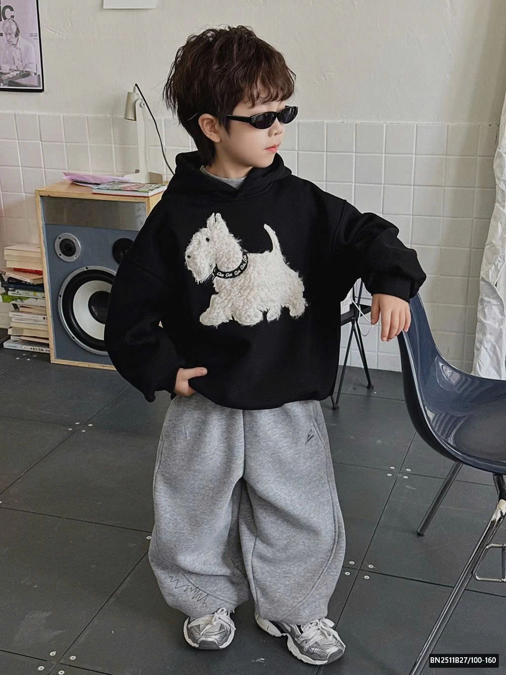 ÁO HOODIE CHÓ LÔNG MŨ TAI NHỌN