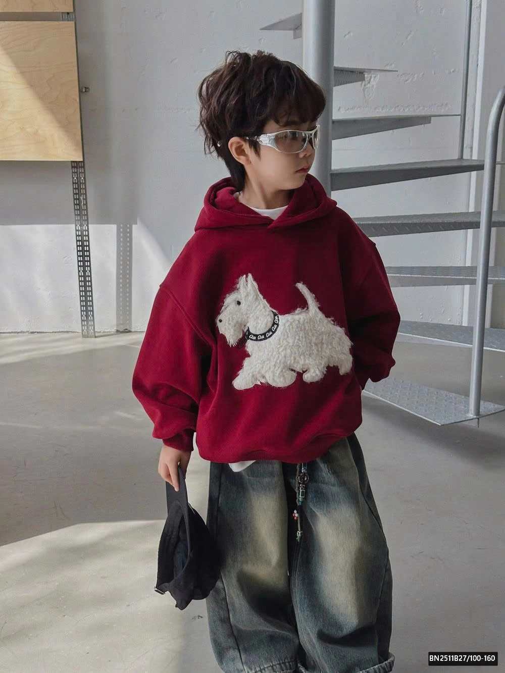 ÁO HOODIE CHÓ LÔNG MŨ TAI NHỌN