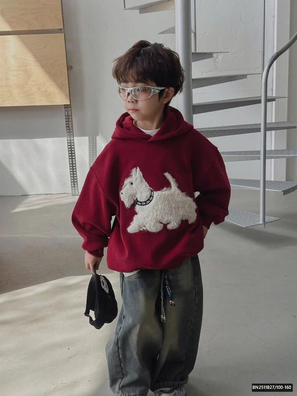 ÁO HOODIE CHÓ LÔNG MŨ TAI NHỌN