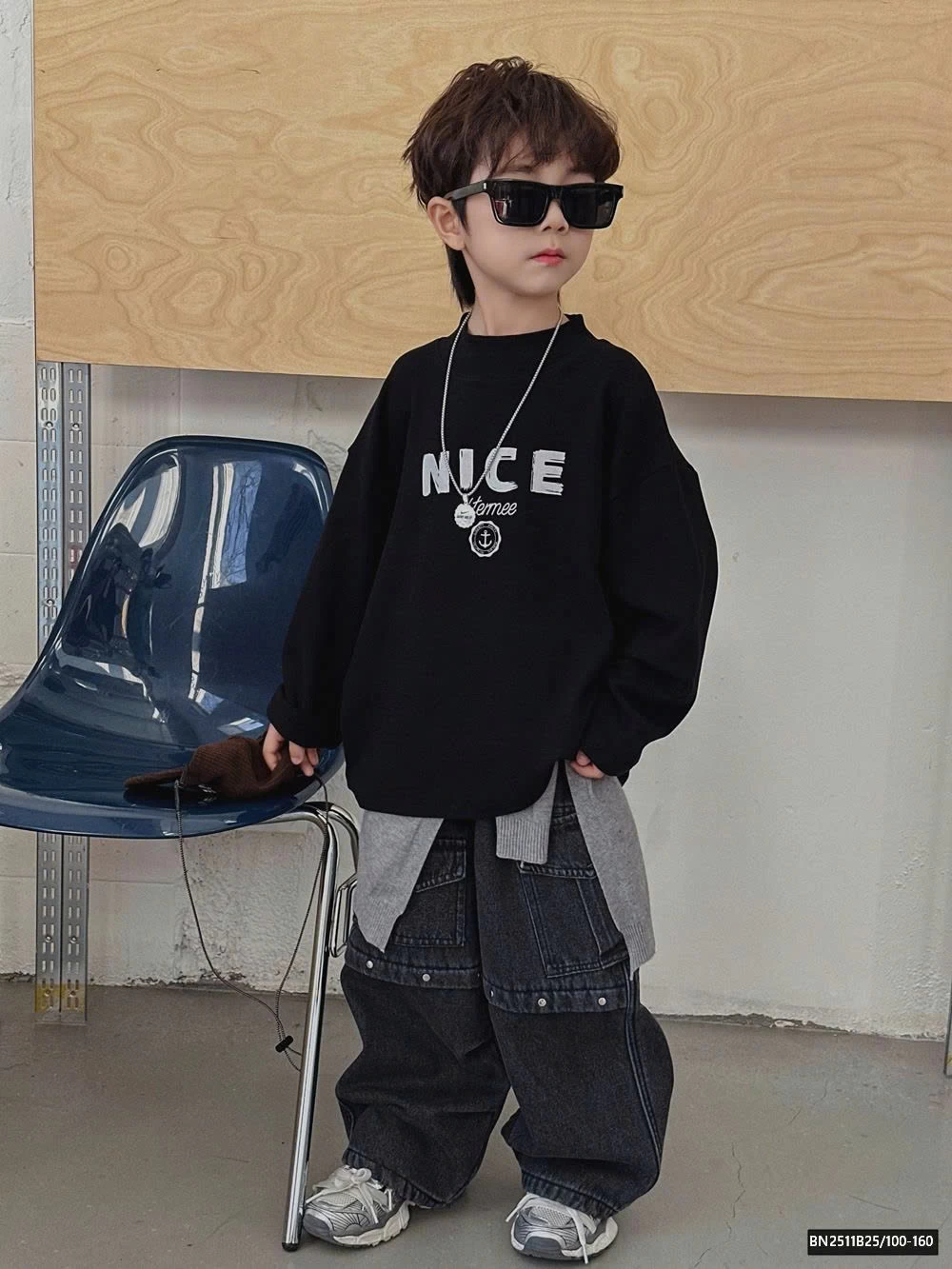 ÁO THUN CHỮ NICE DÀI TAY