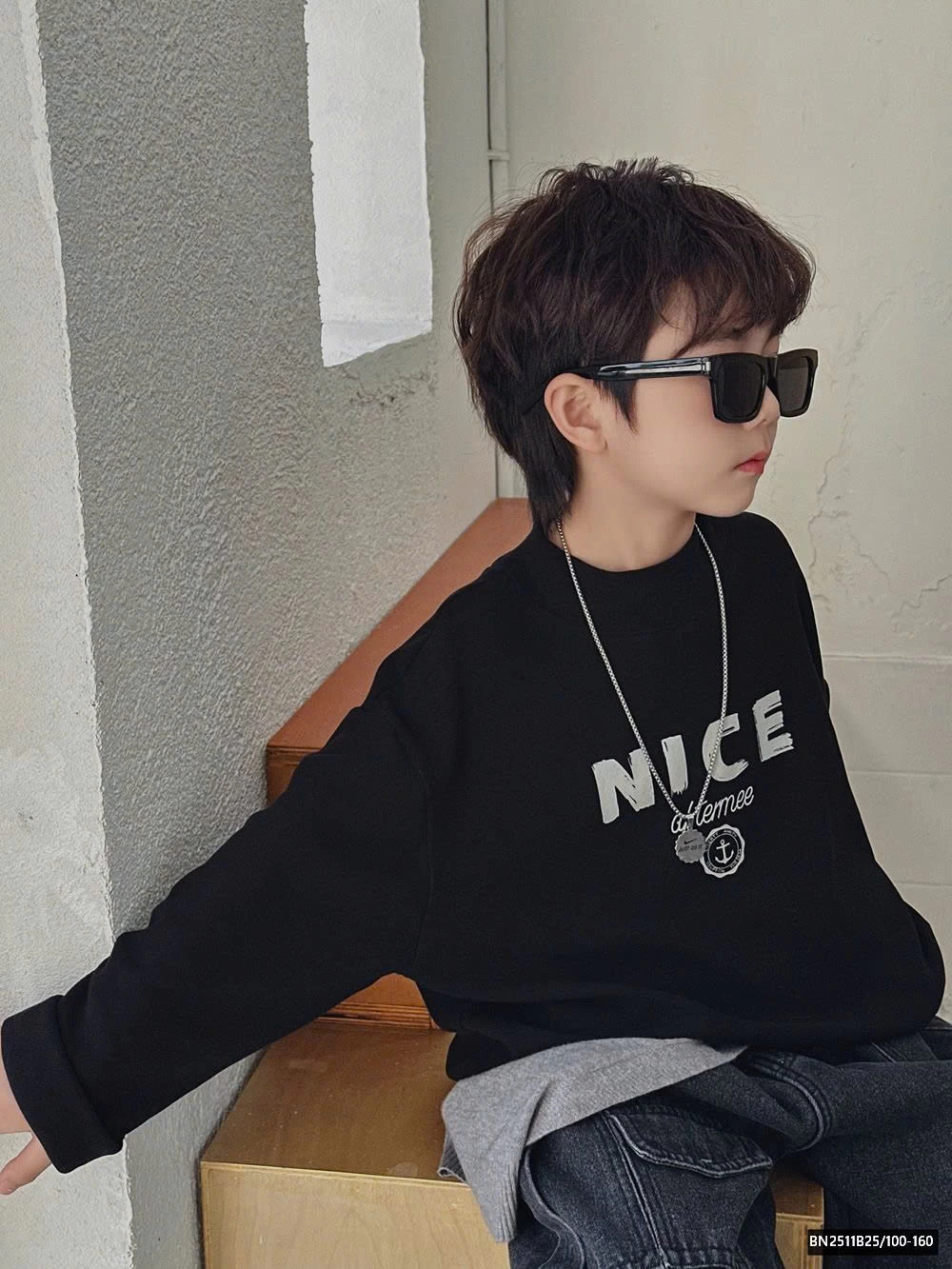 ÁO THUN CHỮ NICE DÀI TAY