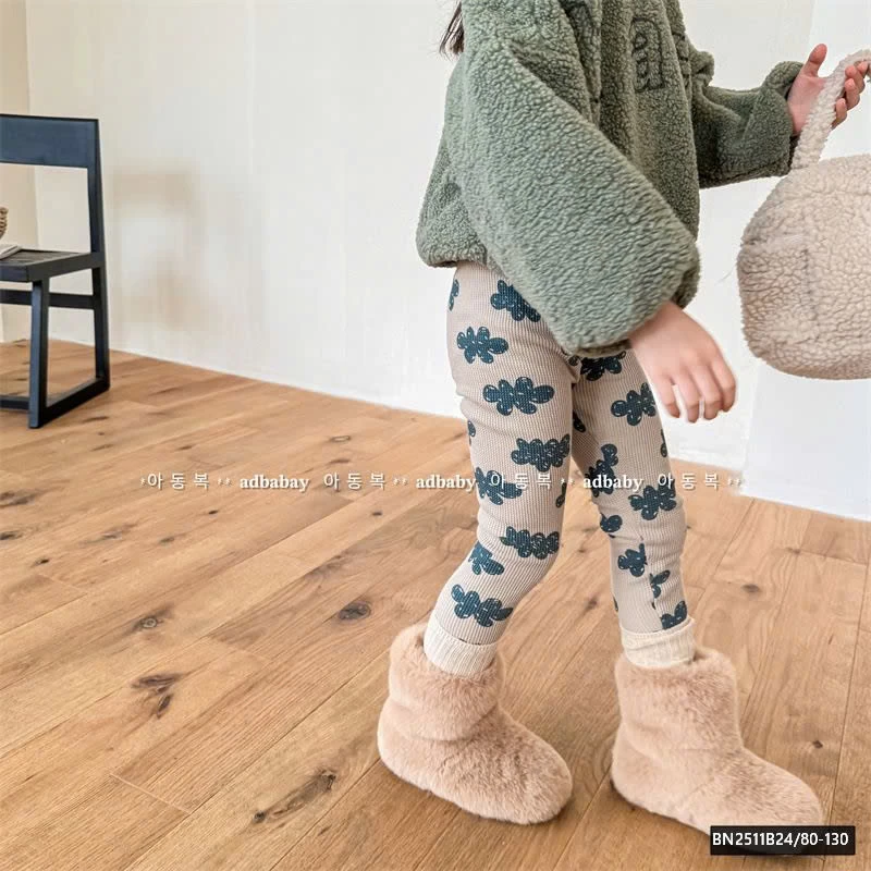 LEGGING LEN HOA LÓT NHUNG SIÊU ẤM ADBABY