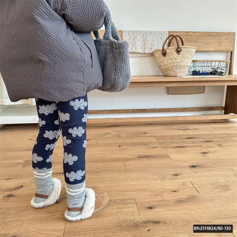 LEGGING LEN HOA LÓT NHUNG SIÊU ẤM ADBABY