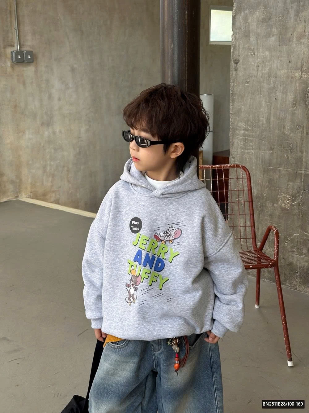 ÁO HOODIE XÁM JERRY