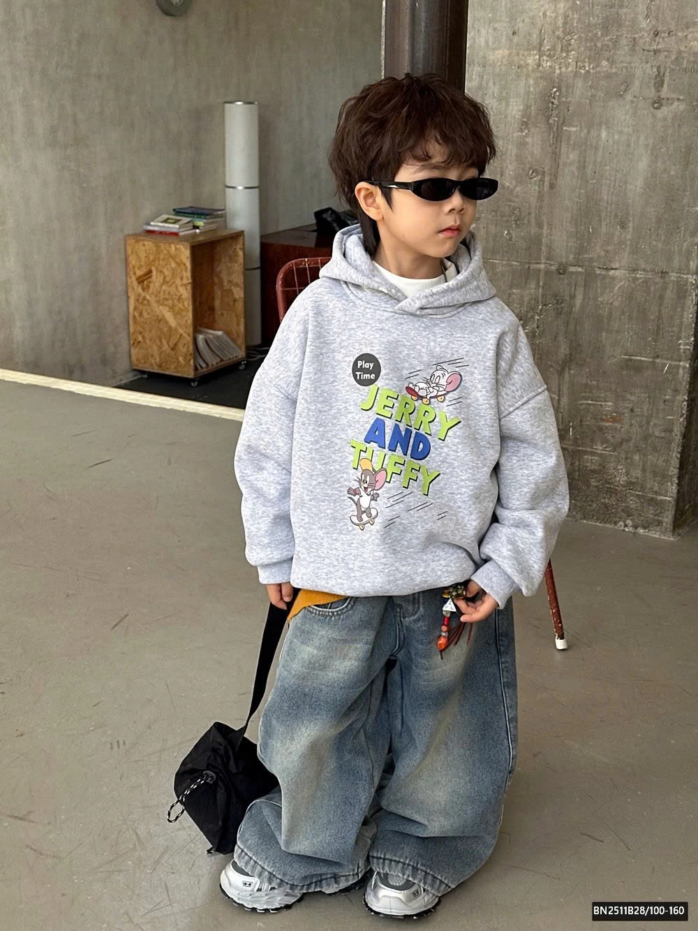 ÁO HOODIE XÁM JERRY