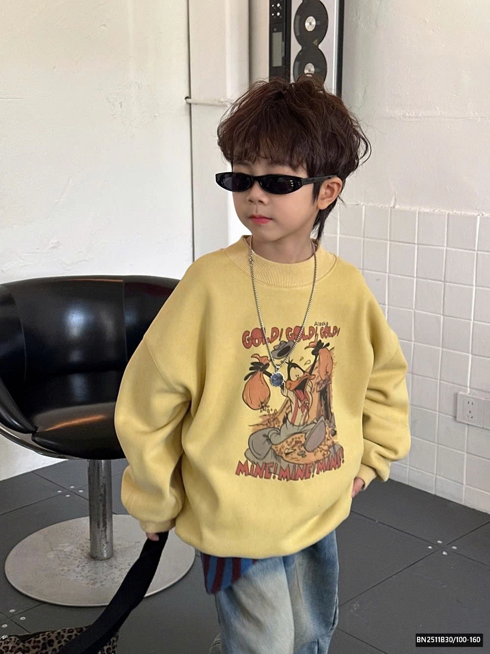 ÁO NỈ VÀNG CON VỊT