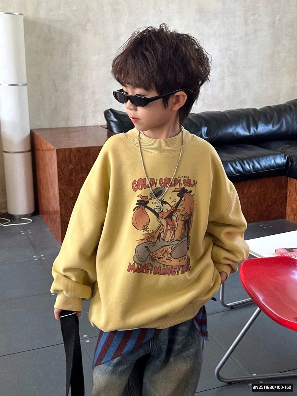 ÁO NỈ VÀNG CON VỊT