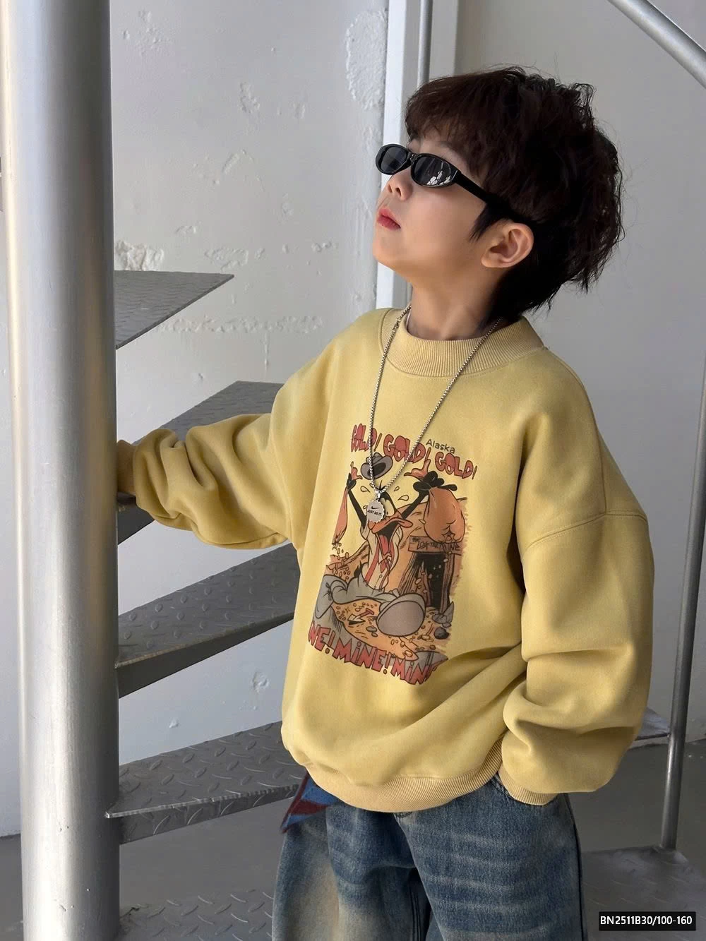 ÁO NỈ VÀNG CON VỊT