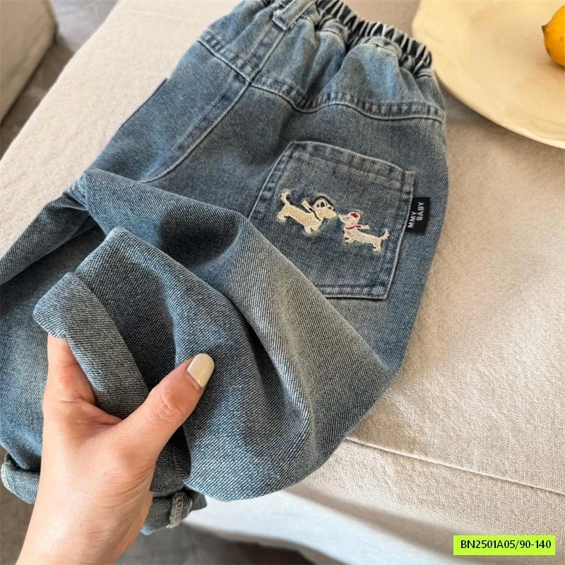 JEANS BAGGY THÊU CÚN 70275 MMY