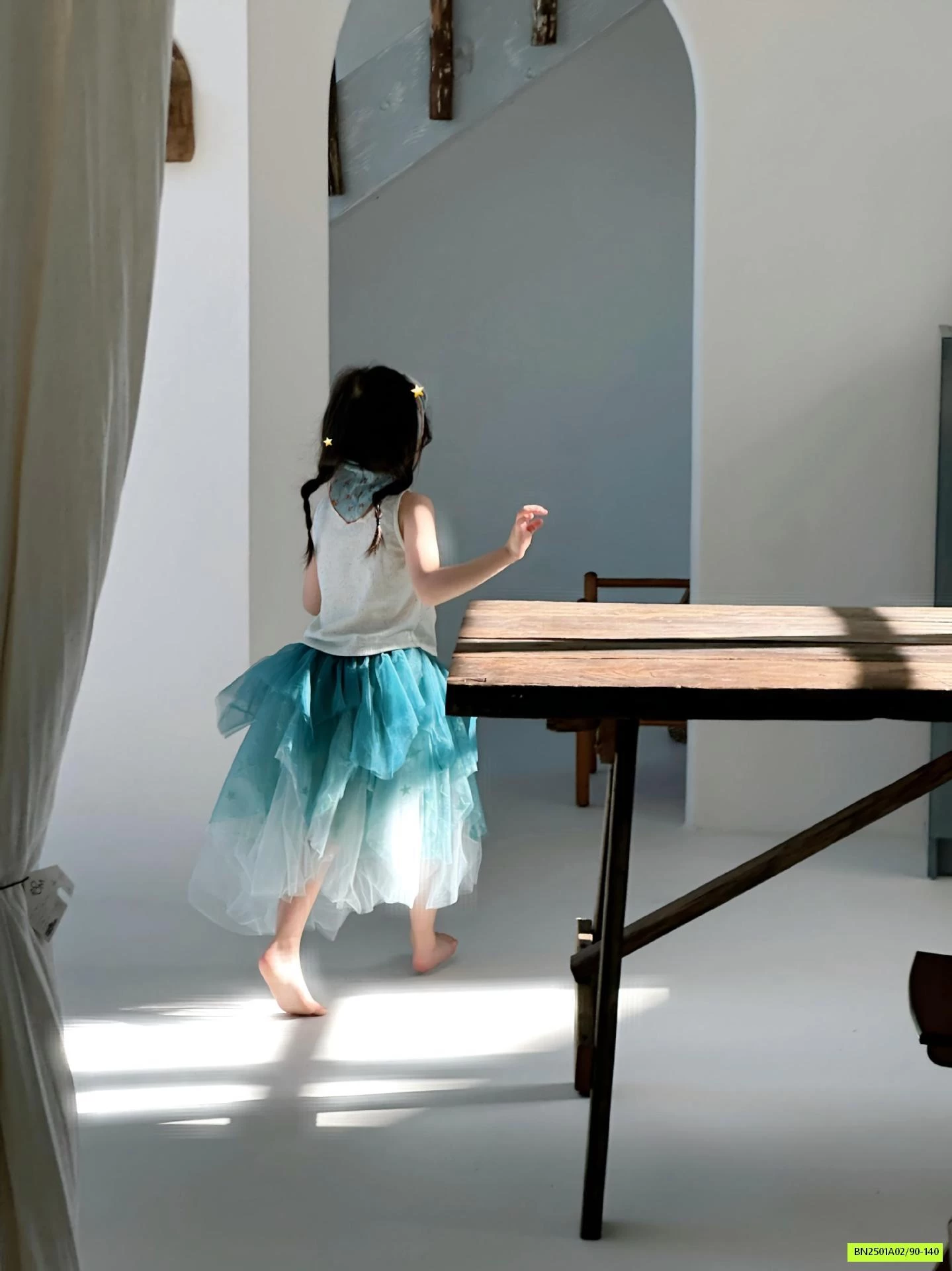 SÉT ÁO NGÔI SAO MIX CV TUTU LOANG MÀU