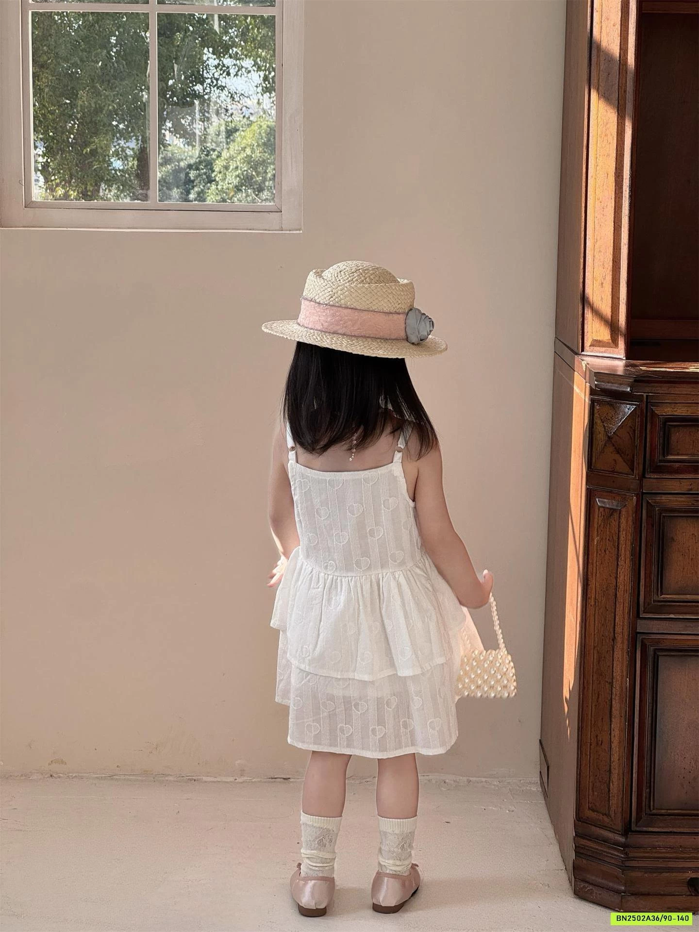 ĐẦM 2 DÂY THÊU NỔI ĐÁNG YÊU