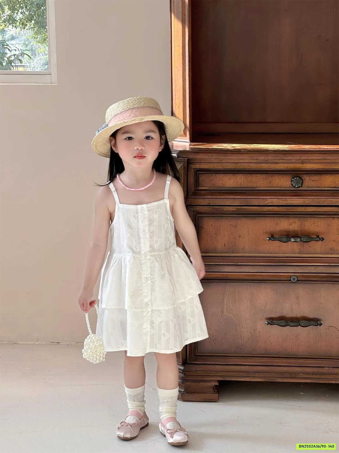 ĐẦM 2 DÂY THÊU NỔI ĐÁNG YÊU