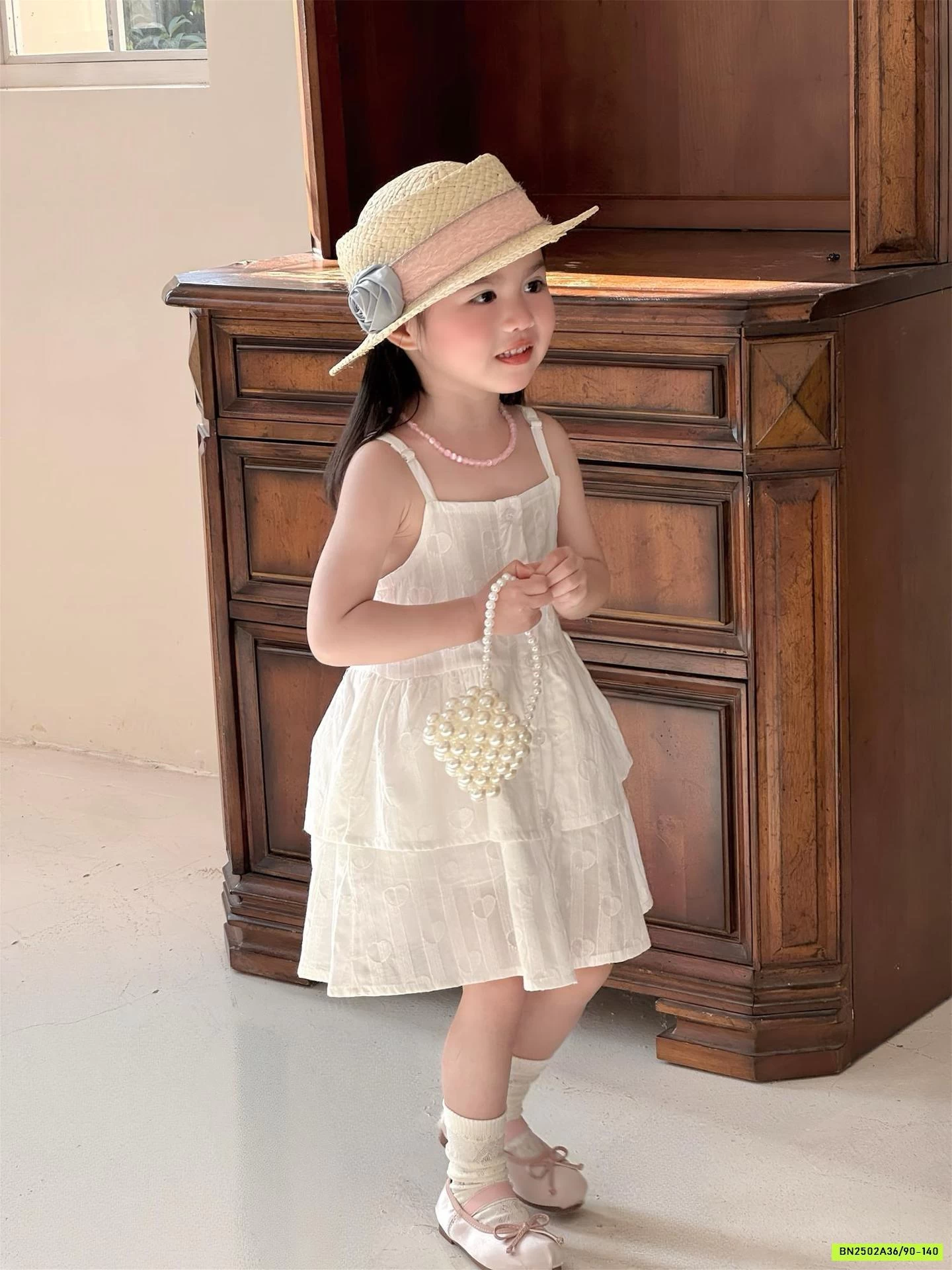 ĐẦM 2 DÂY THÊU NỔI ĐÁNG YÊU