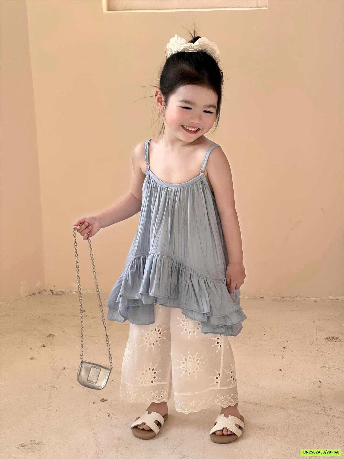 ÁO 2 DÂY BÁNH BÈO MIX QUẦN SUÔNG