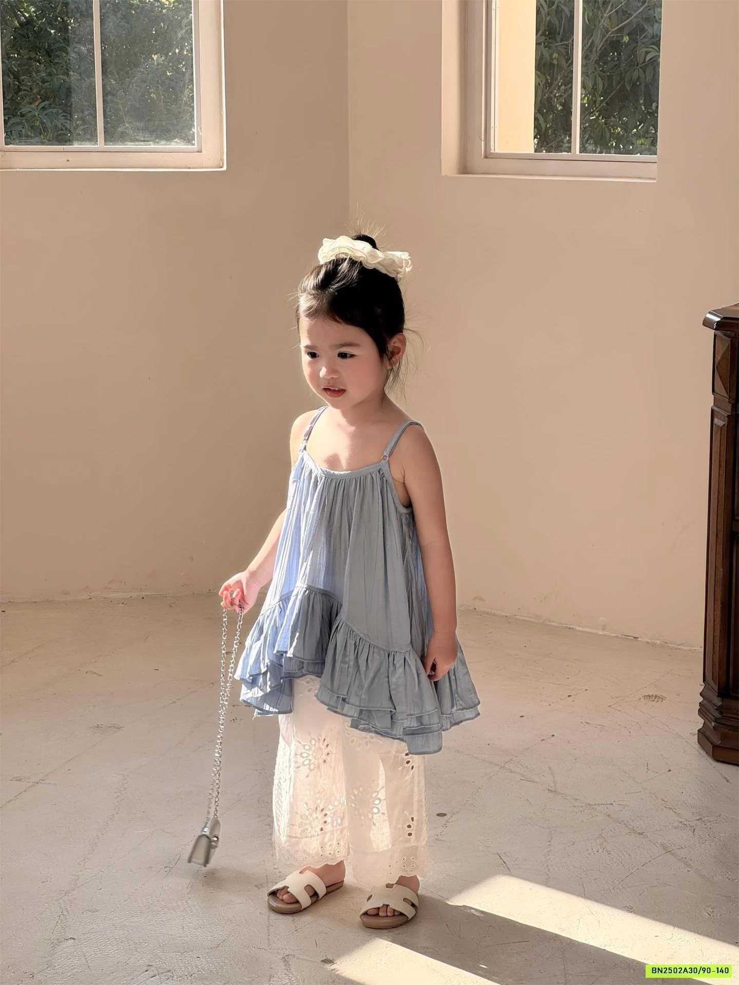 ÁO 2 DÂY BÁNH BÈO MIX QUẦN SUÔNG