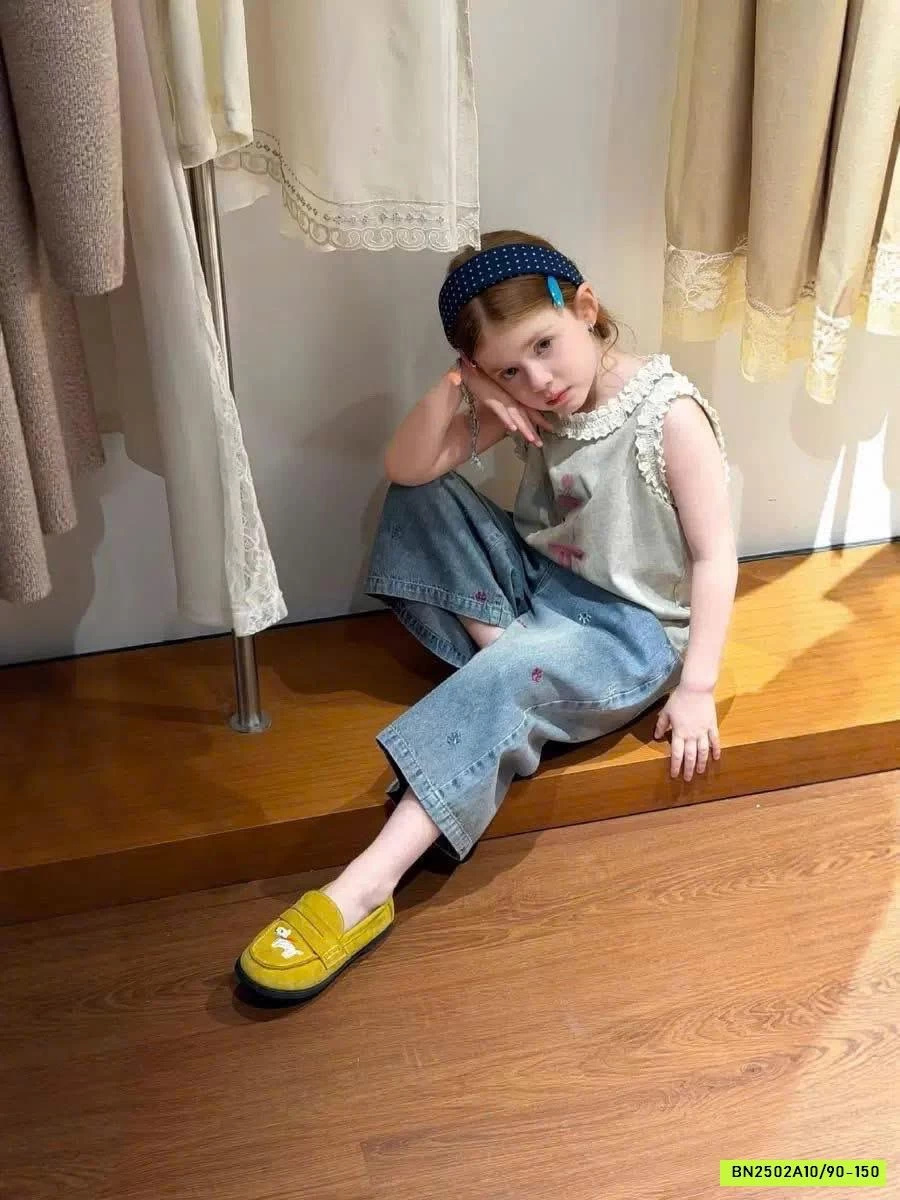 ÁO THUN GẤU SÁT NÁCH VIỀN REN