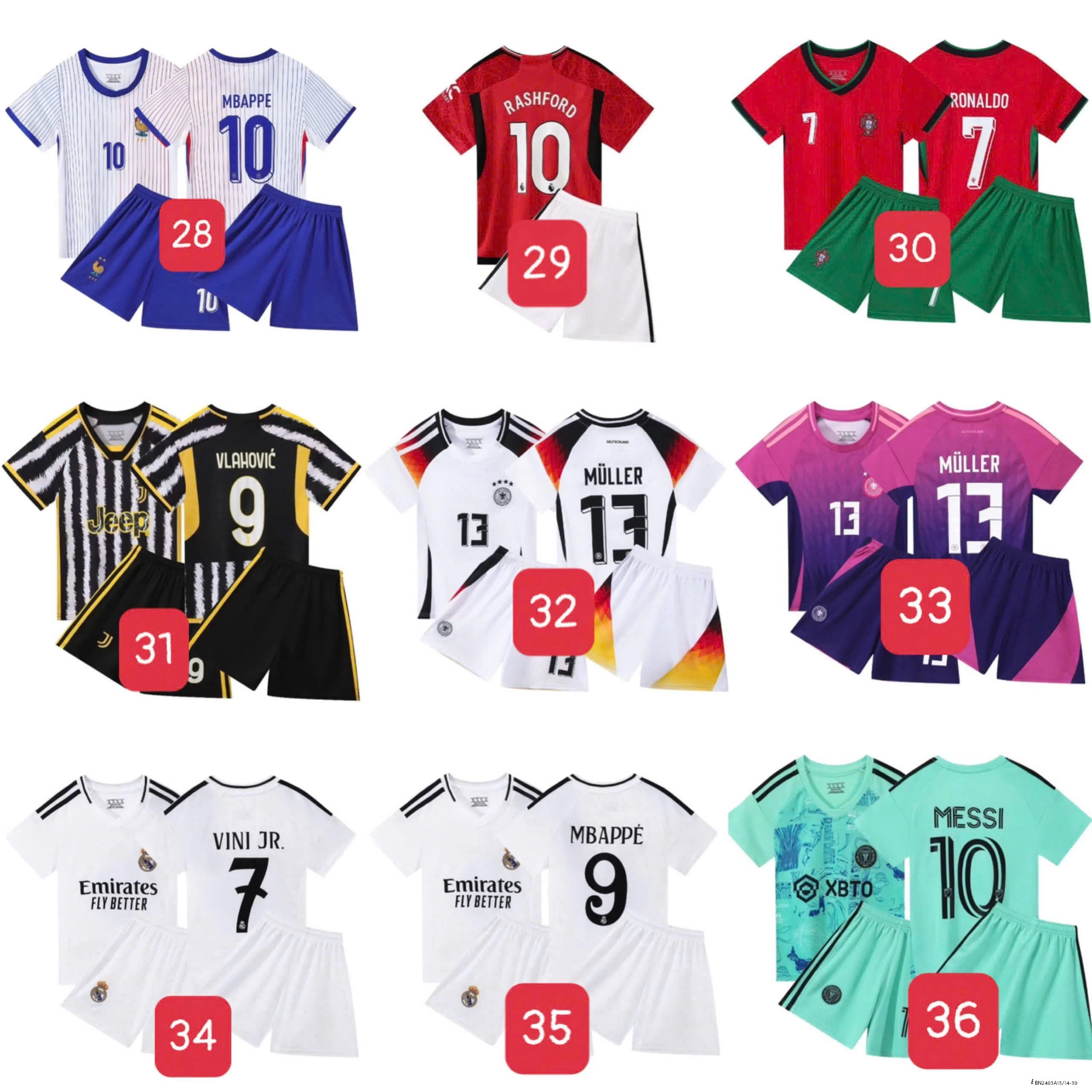 BST BỘ THỂ THAO CHO BÉ