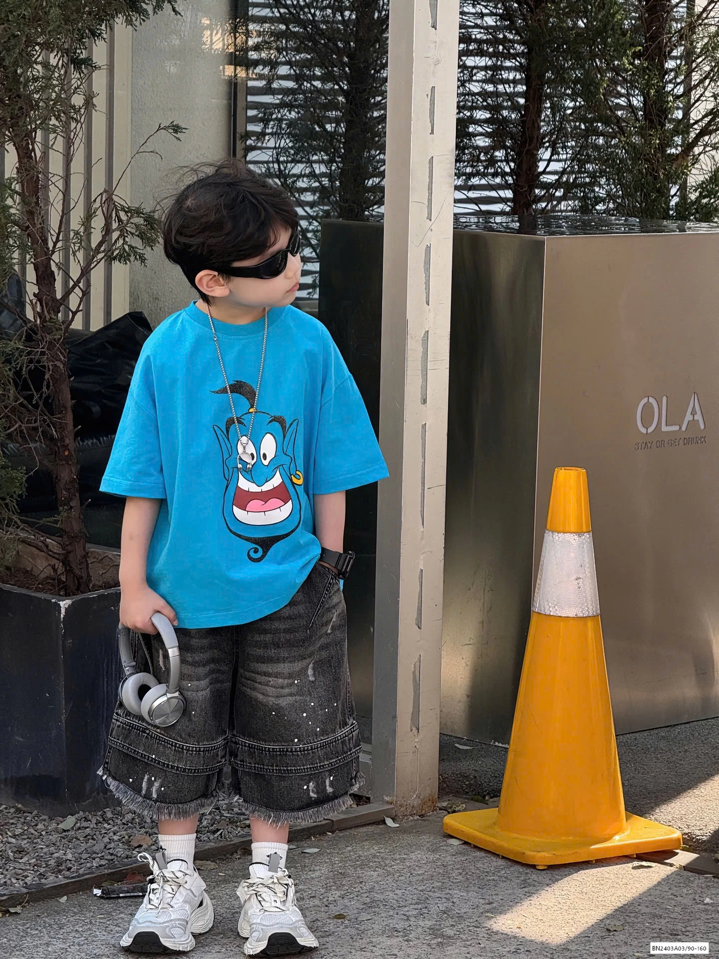 ÁO XANH ALADIN MIX SHORT VẢY SƠN