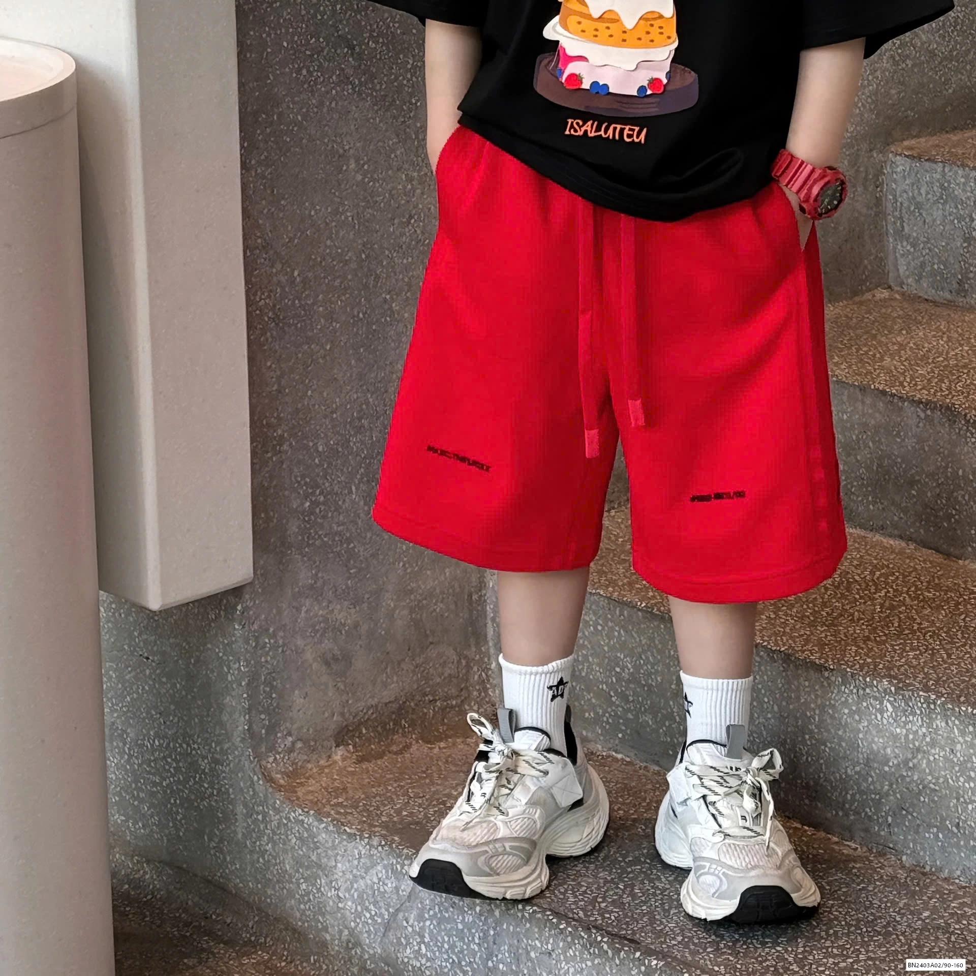 ÁO BÁNH SN MIX SHORT ĐỎ